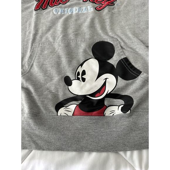 Disney Mickey Original Womens Size 1X Hoodie 1/4 Zip Fleece Hooded Sweatshirt - Picture 3 of 8